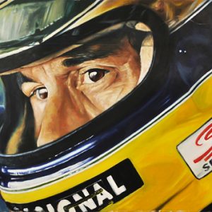 Ayrton Senna portrait - 'Senna - 20 Years'