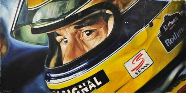 Ayrton Senna portrait - 'Senna - 20 Years'
