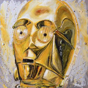 'Thank the Maker!' - C-3PO metal artwork
