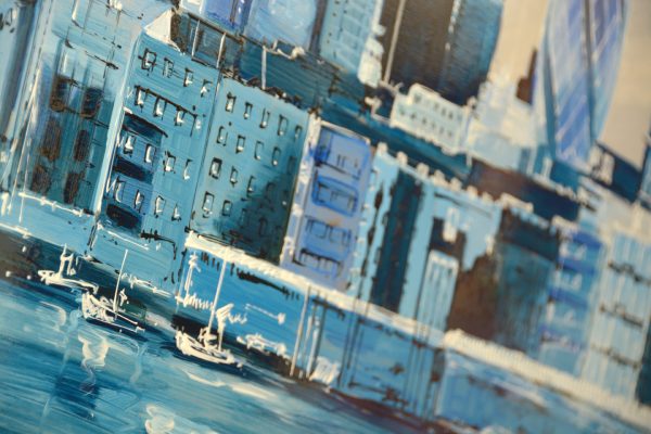 'City Blues' original metal artwork of London - Image 3
