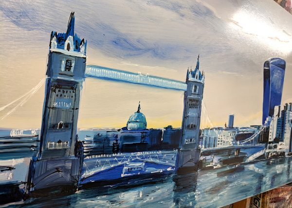 'City Blues' original metal artwork of London - Image 4