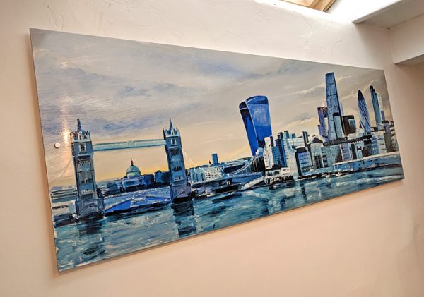 'City Blues' original metal artwork of London - Image 6
