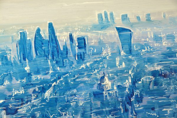 'London Haze' original metal artwork - Image 2
