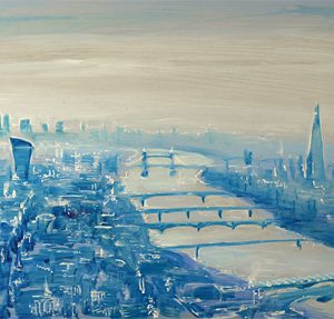 'London Haze' original metal artwork