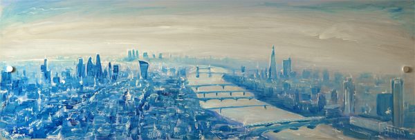 'London Haze' original metal artwork