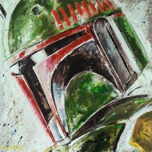 Boba Fett metal artwork