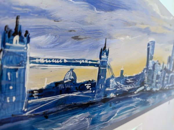 'City Blues 2', original metal artwork of London - Image 2