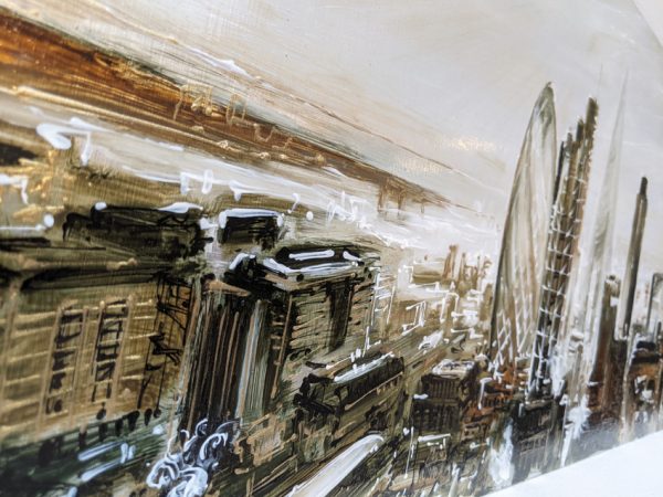 'Downtown Dusk' original metal artwork - Image 3