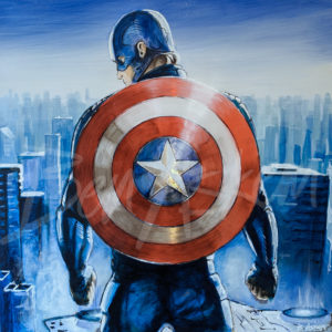 Captain America metal artwork